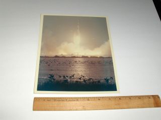Vintage 11 - 14 - 69 Nasa Apollo 12 Saturn V Rocket Launch Lc39a A Kodak Color Photo
