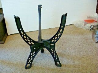 Antique Cast Iron Industrial Steampunk Hot Water Heater Tank Plant Stand Base