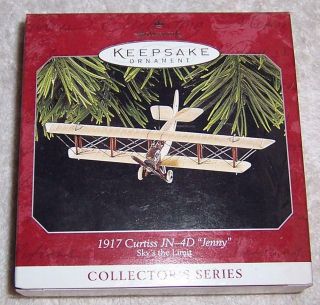 Hallmark Keepsake Ornament - 1917 Curtiss Jn - 4d " Jenny " Sky 