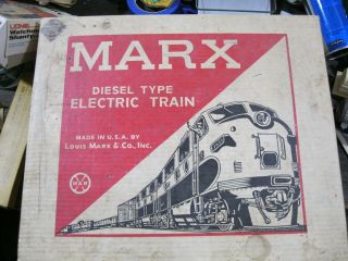 Vintage Marx Diesel Train In The Box With