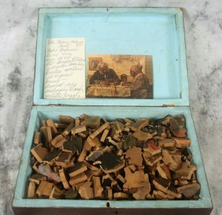 Harry Roseland " A Penny Short " Vintage Wood Jigsaw Puzzle Black Americana 444 Pc