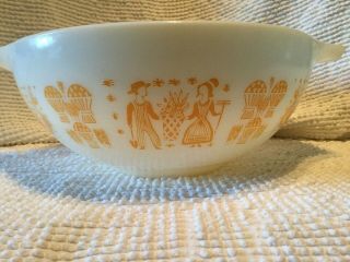 Orange Pyrex Vintage Mixing Bowl Cinderella 4 Qt Amish Butterprint 444