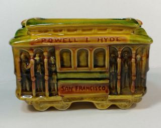 Vintage Snco Imports San Francisco Powell L Hyde Trolley Car Planter Container