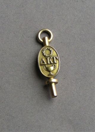 Vintage 1929 10k Yellow Gold Alpha Kappa Gamma Sorority Key