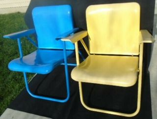 Vintage Mid Century Modern Russell Wright Samson Folding Arm Chair 1250 Series