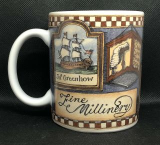 1998 Lang And Wise Susan Winget Signboards Apothecary Coffee Tea Mug Cup