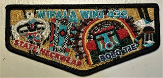 Oa Wipala Wiki Lodge 432 Bsa Grand Canyon Council State Neckwear Bolo Tie Flap