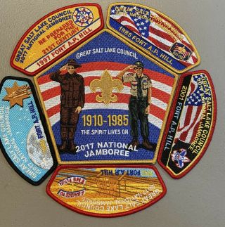 2017 National Scout Jamboree Great Salt Lake Council 6pc.  Set Flag