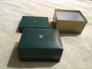 Vintage Green Rolex Watch Box Box Only