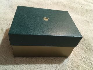 Vintage Green Rolex Watch Box BOX ONLY 2