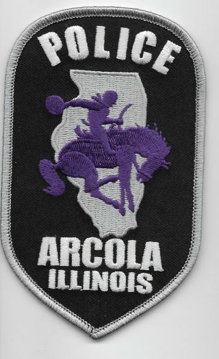 Arcola Police State Illinois Il Neat Patch