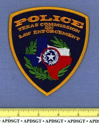 Texas State Commission On Law Enforcement Sheriff Police Patch Lone Star State