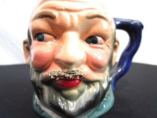 Vintage Made in Japan Toby Bald Man with Mustache Head Coffee/Tea Mug 2