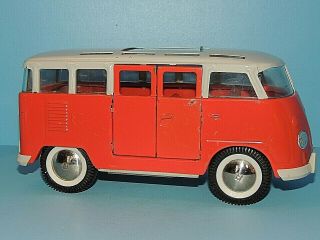 Vintage 1969 1st Year Buddy L Vw Volkswagen 23 Window Bus,  Van