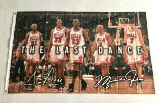 The Last Dance 72 - 10 3ftx5ft Flag Banner Bulls Chicago Limited Edition Jordan