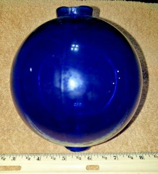 Antique Cobalt Blue Glass Lightning Rod Ball