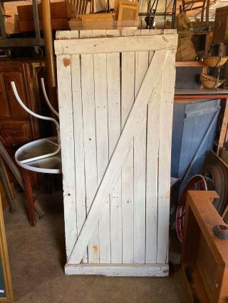 32 X 72 Origianl Antique Vintage Old Solid Wood Wooden Door “.  Headboard?
