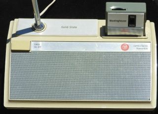 Vintage 60 ' s Westinghouse Lumina Convertible Desk Lamp Transistor Radio JAPAN 3