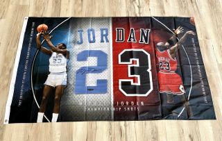 Michael Jordan 23 3ftx5ft Flag Banner North Carolina Chicago Bulls Limited