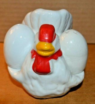 Vintage Chicken With Eggs Salt And Pepper Shakers Made In China