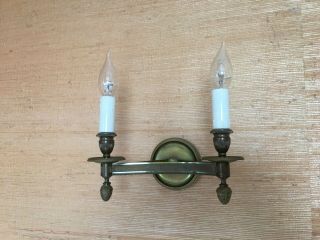 Antique Pair French Bronze Wall Light Sconces Light Empire Style France