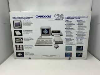 Vintage Commodore 128 Personal Computer - Box Cables Manuals LOOK 3