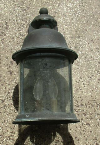 VINTAGE OLD SCONCE PORCH WALL LIGHT FIXTURE 2