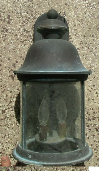VINTAGE OLD SCONCE PORCH WALL LIGHT FIXTURE 3
