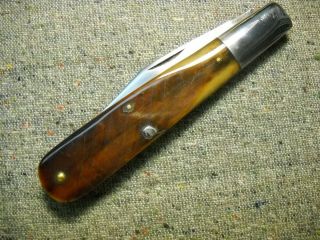 Vintage Case Xx 6143 Grand Daddy Barlow Knife Green Bone 1920,  S