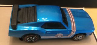 VINTAGE Awesome Turquoise HOT WHEELS SIZZLERS MUSTANG BOSS 302 WITH CUBE Mattel 2