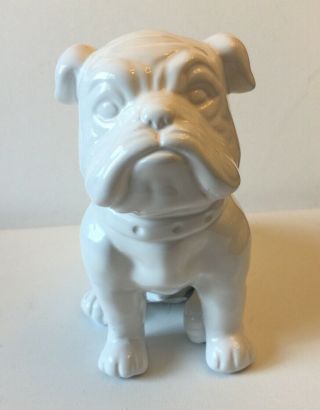 White English Bulldog Statue/figurine Ceramic