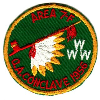Boy Scouts Oa Conclave Area 7f 1956 Section Bsa Patch Badge