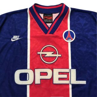 Vintage 1995/96 PSG Nike Football Shirt Size XL OPEL Paris Saint Germain 3