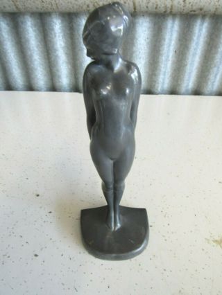 Vintage Frankart B403 Art Deco Nude Woman Maiden Nymph Figure Bookend One Only