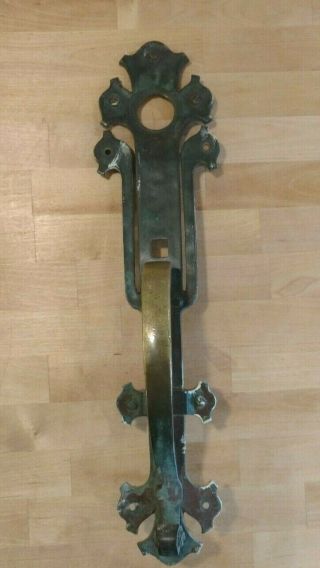 Vintage 1913 Sargent & Co Solid Brass Entry Bungalow Door Pull Handle