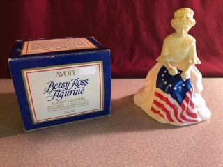 Avon Betsy Ross Figurine Sonnet Cologne Container