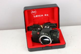 Vintage Leica R4 Film Camera In Storage Box & Strap