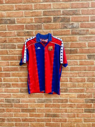 Barcelona 1992/95 Stoichkov 8 Vintage Kappa Home Football Shirt Jersey Large L