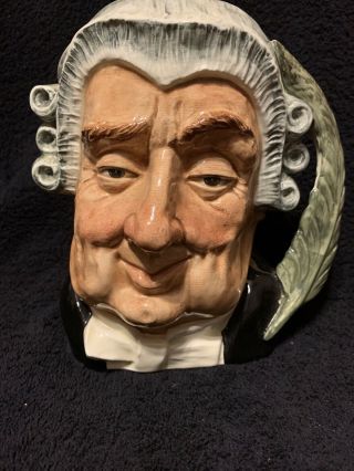 Vintage Royal Doulton The Lawyer D6498 Large 7 " Toby Jug Hand Decorated C1958