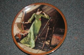 Norman Rockwell Quiet Reflections Lady In Green Dress Looking At Mirror Attic