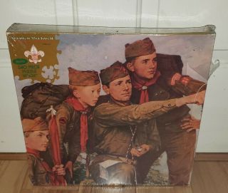 Norman Rockwell Boy Scouts Of America Jaymar Puzzle 540 Pc Pointing The Way