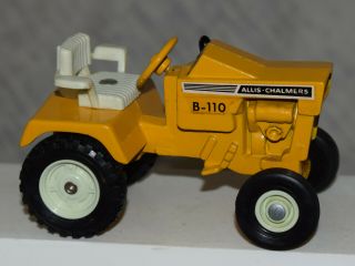 Vintage Allis Chalmers B - 110 Garden Tractor - Yellow - 1/16 Scale
