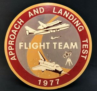 1977 Nasa Space Shuttle 747 Astronaut Jacket Patch Sign Flight Team Test Vintage
