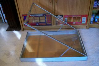 Vintage Metal And Glass Counter Jewelry Display Case.  Allstate.  Portable