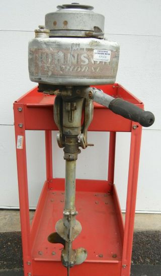 Vtg 1940 Antique Johnson Sea Horse Outboard Motor Model Hs - 15 For Parts—restore
