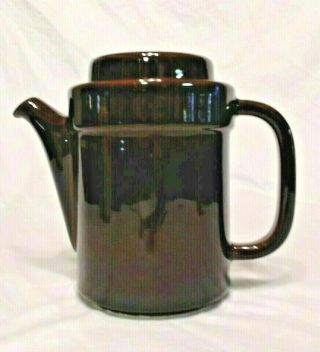 Rare Large Vintage Brown Pottery Teapot/coffee Pot 7 Cup,  Pfaltzgraff Usa