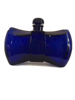 Vintage Guerlain & Baccarat Cobalt Blue “coque D’ Or Perfume Bottle