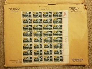 First Man On The Moon 1969 Apollo 11 Full Sheet Us Postage Stamp Nasa Pics