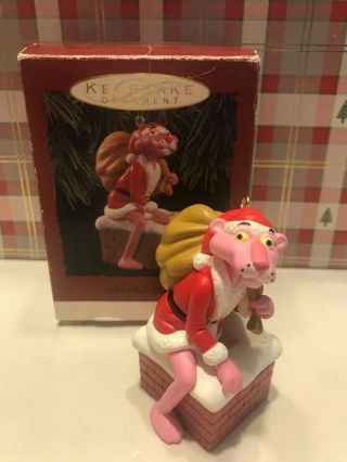 Hallmark The Pink Panther As Santa Claus 1993 Christmas Keepsake Ornaments