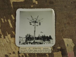 Circus Photo,  James E Strates Shows,  Hi Ball Ride,  Clearfield,  Pa.